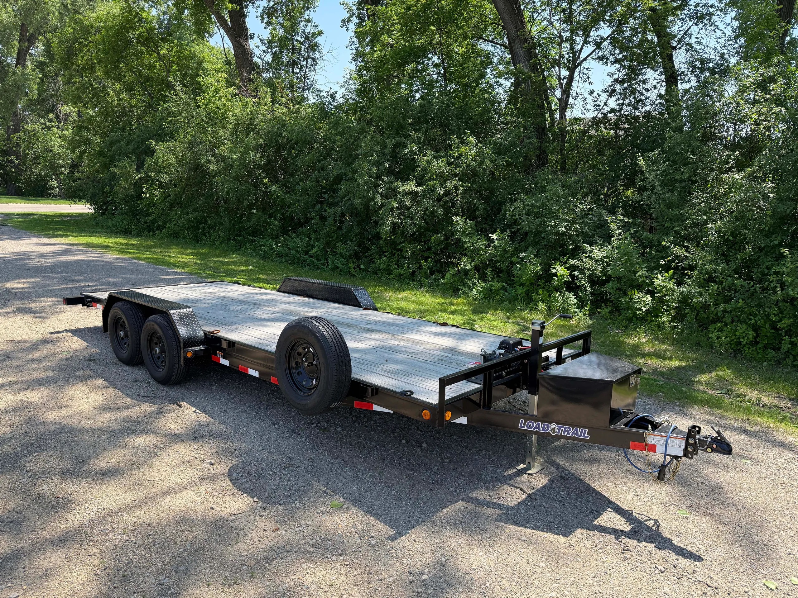 20ft Load Trail flatbed trailer - full view